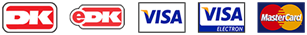 Billeder af kredit kort logoer