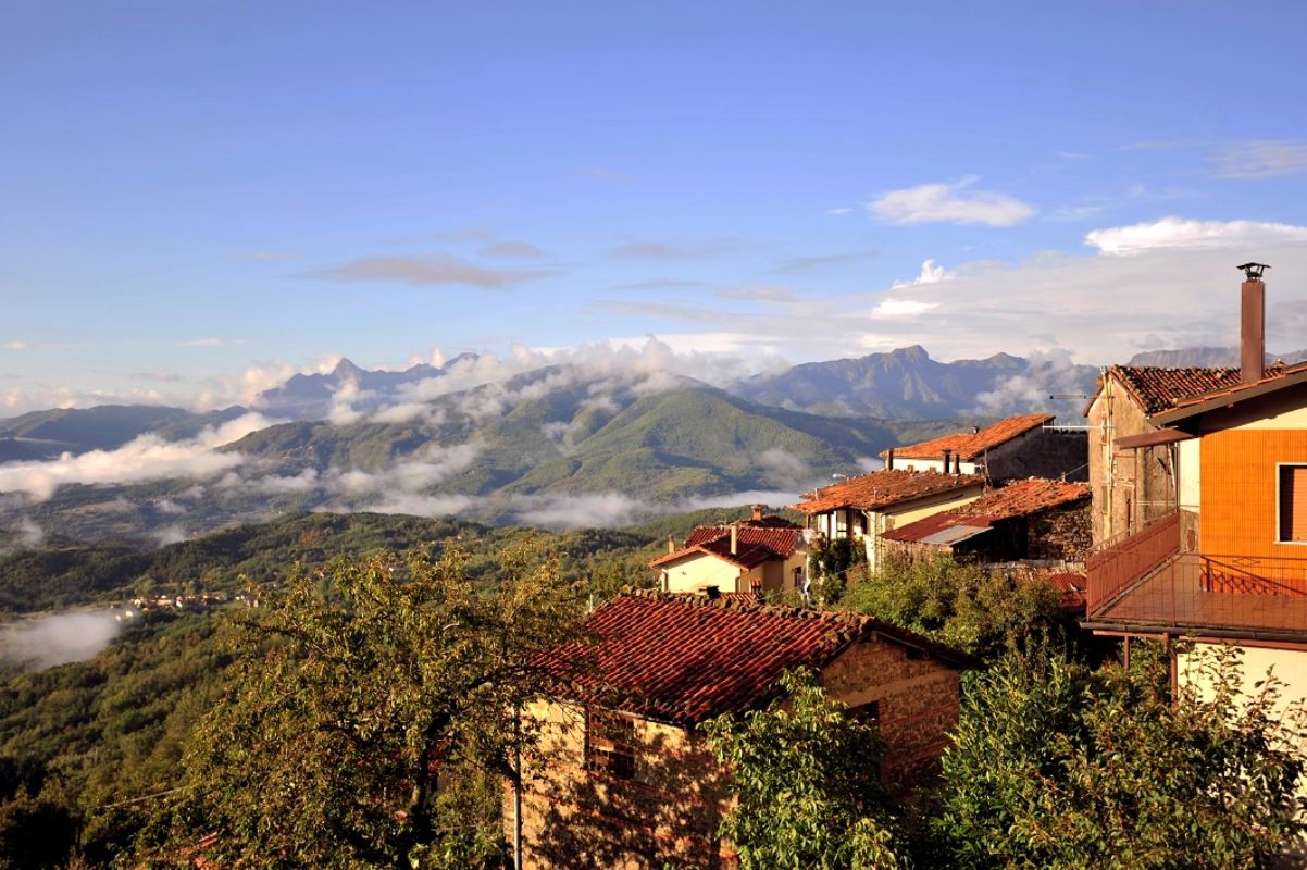 Garfagnana i Toscana i Italien
