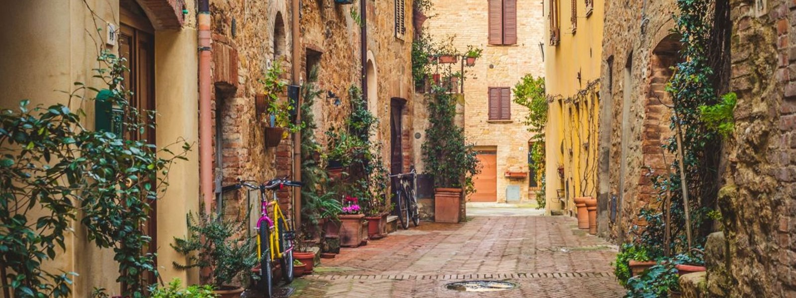 Gadebillede fra Pienza