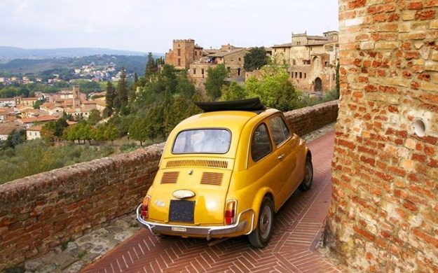 kør-selv-ferie, Toscana, Italien