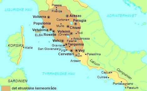 kort over etruskerriget