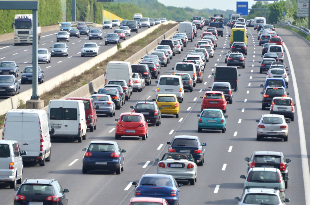 kø på motorvejen, kør selv ferie, Toscana, Italien