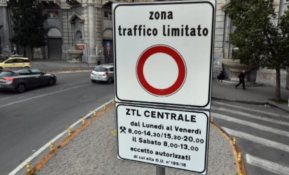 Zona traffico Limitato skilt
