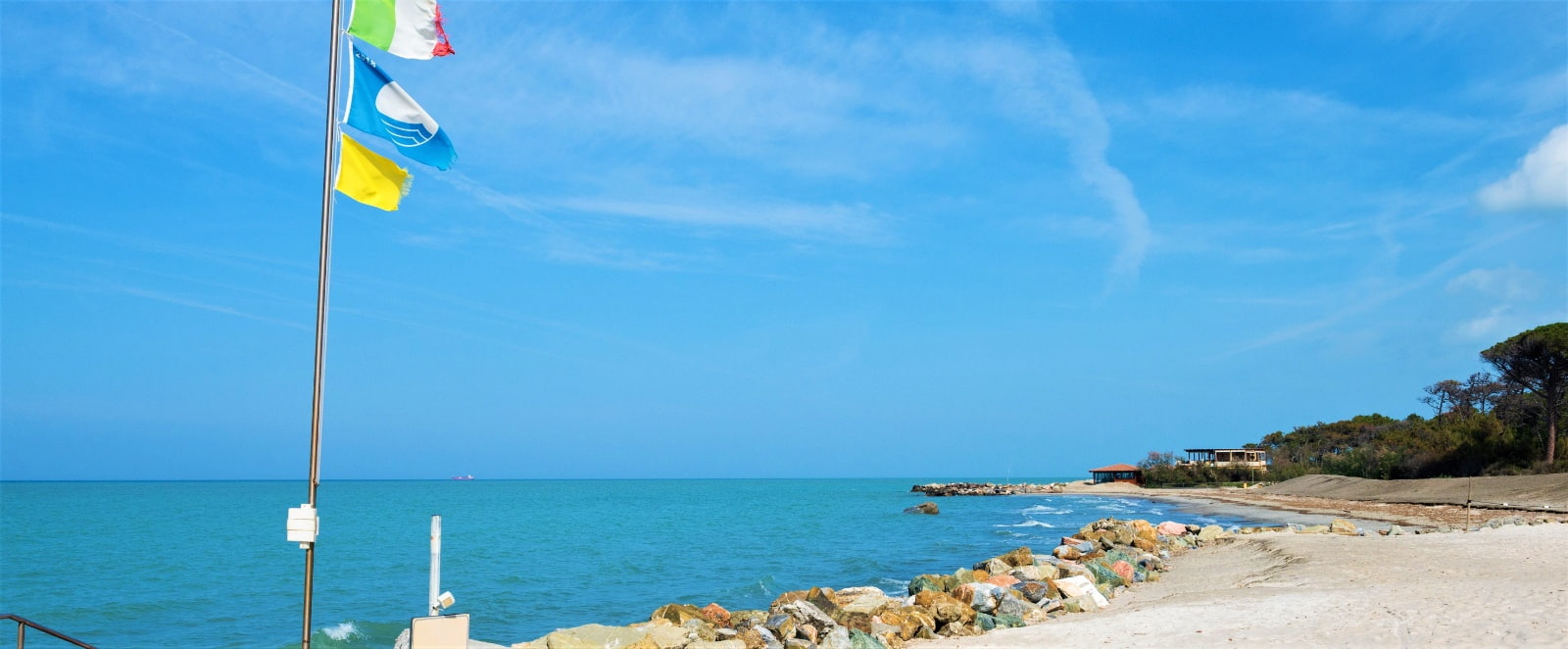 Badestrand i Pisa i Toscana i Italien