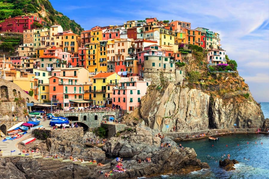 Manorla i Cinque Terre i Italien