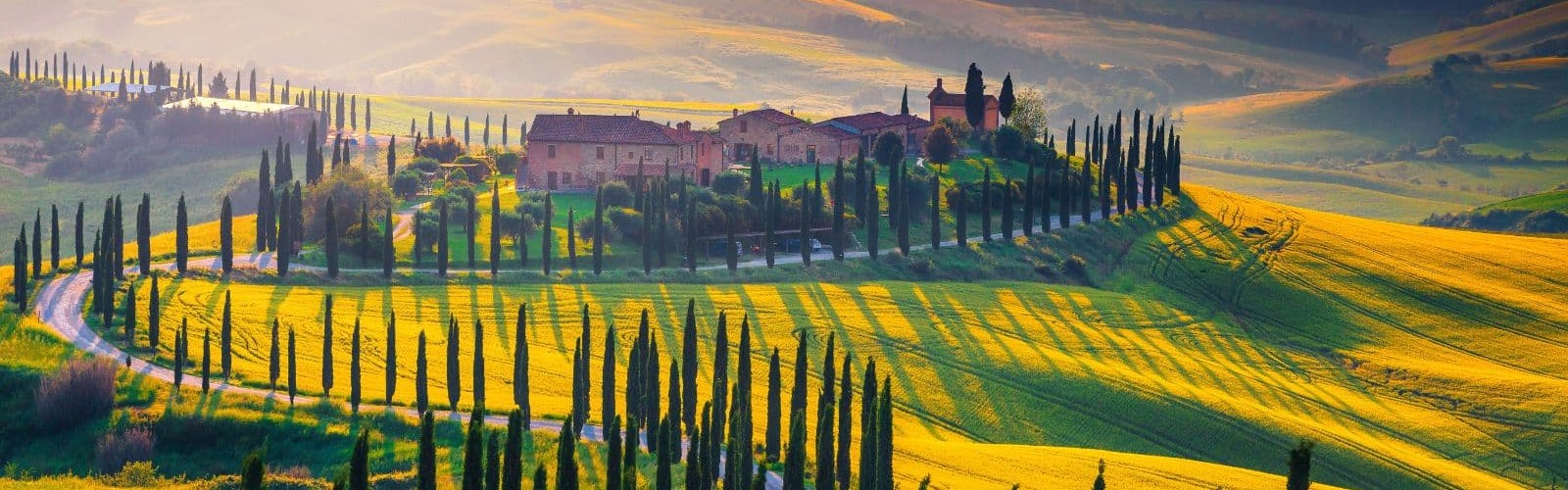 landskab i Toscana i Italien
