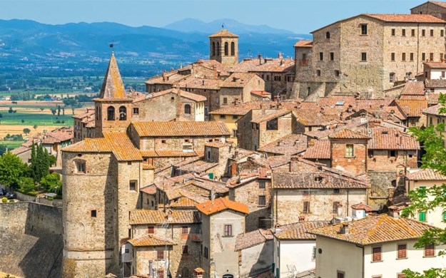 landsbyen Anghiara i Toscana