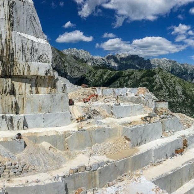 Carrara i Toscana I Italien