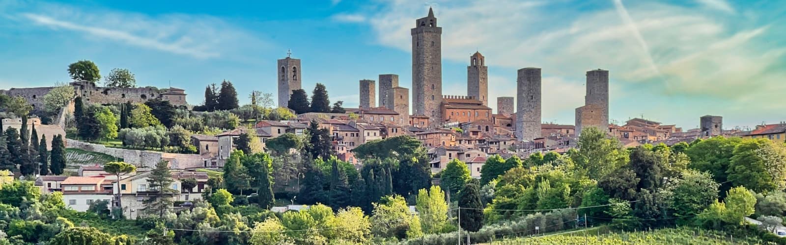 San Gimignano i Siena i Toscana i Italien